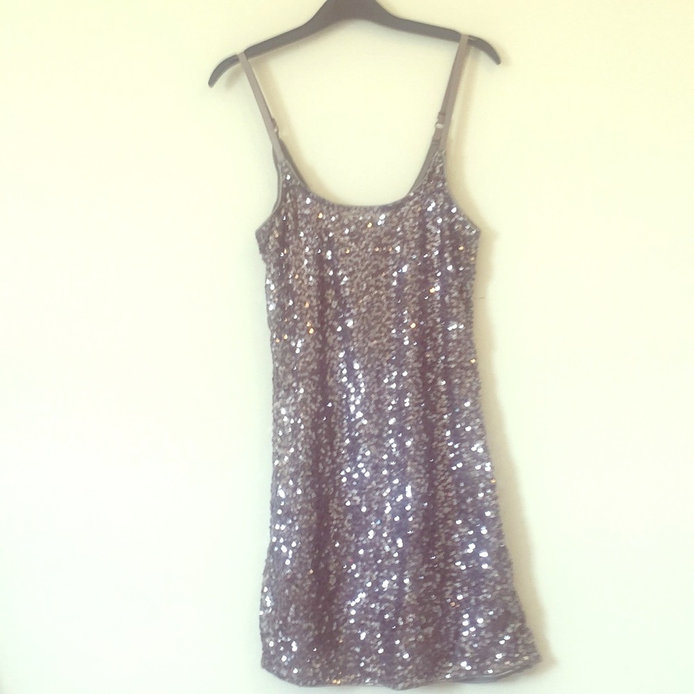 Sparkly silver top